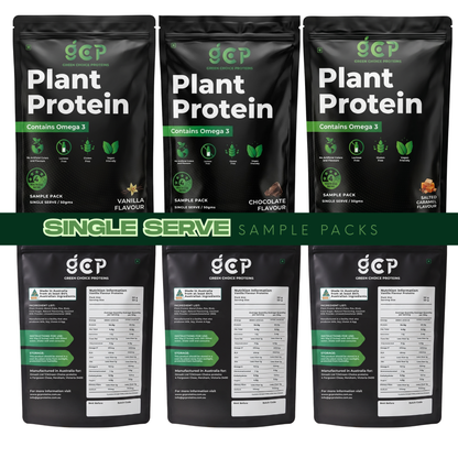 Plant-Based Protein Powder - Sample Pack of 3 Flavours