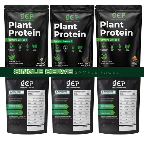 Plant-Based Protein Powder Sample Pack of 3 Flavour