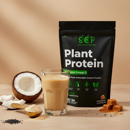 Salted Caramel Flavored Protein Powder - Plant Based Protein