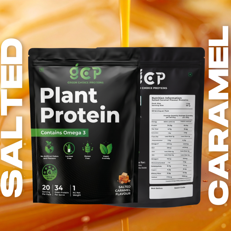 Salted Caramel Flavored Protein Powder - Plant Based Protein